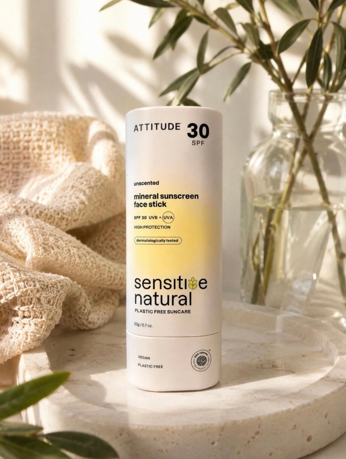 Zonnebrandstick SPF 30 (gezicht) - Attitude (20 gr)