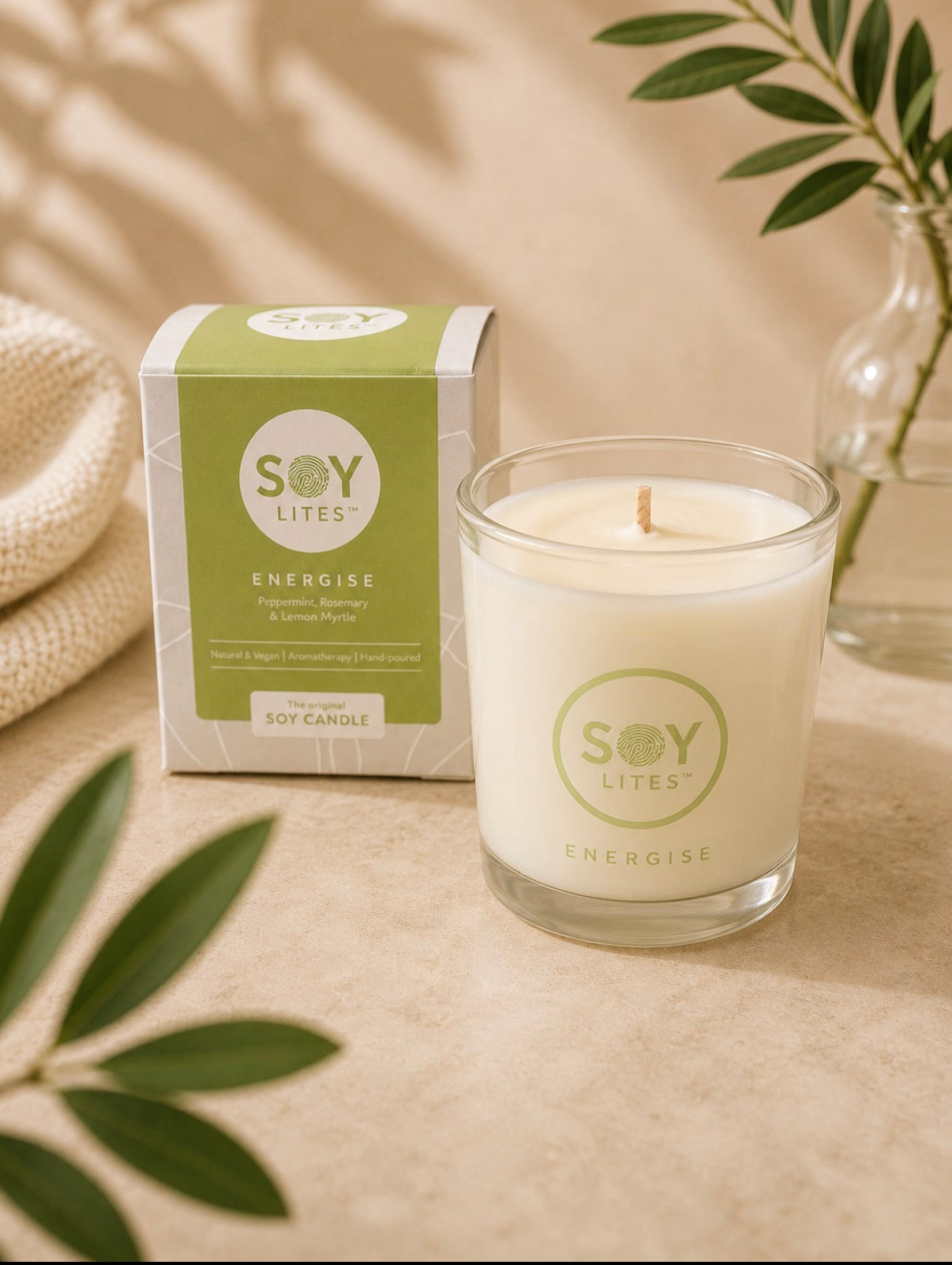 Geurkaars ‘Energise’ - Soylites (70ml)