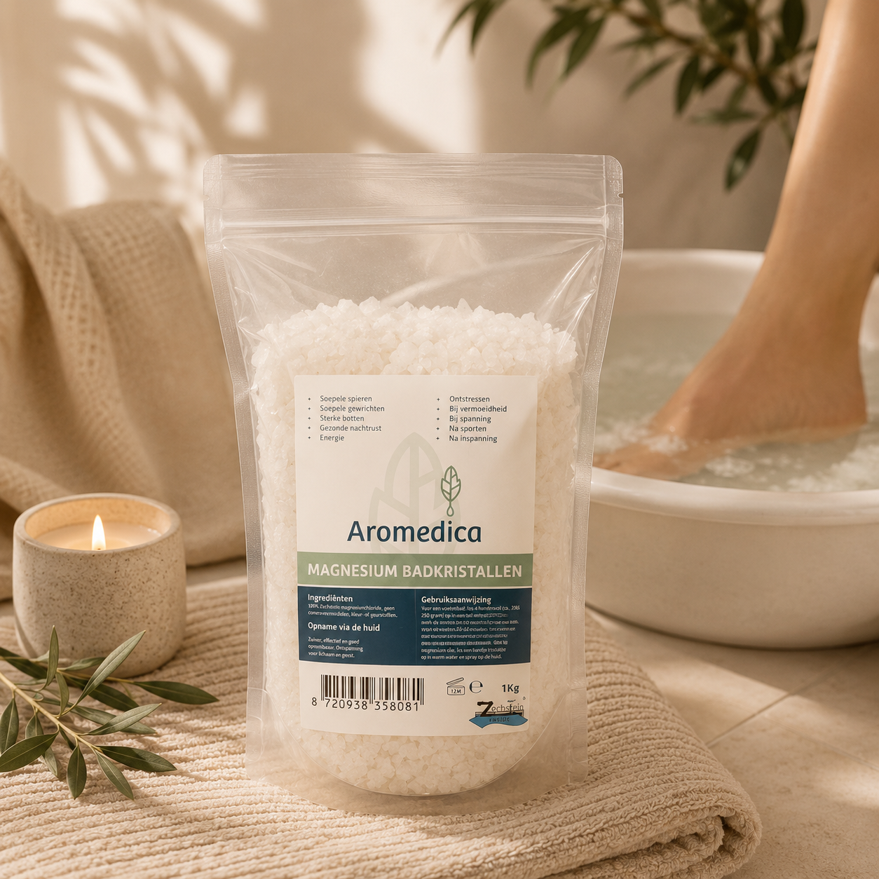 Magnesium kristallen - Aromedica (1 kg)