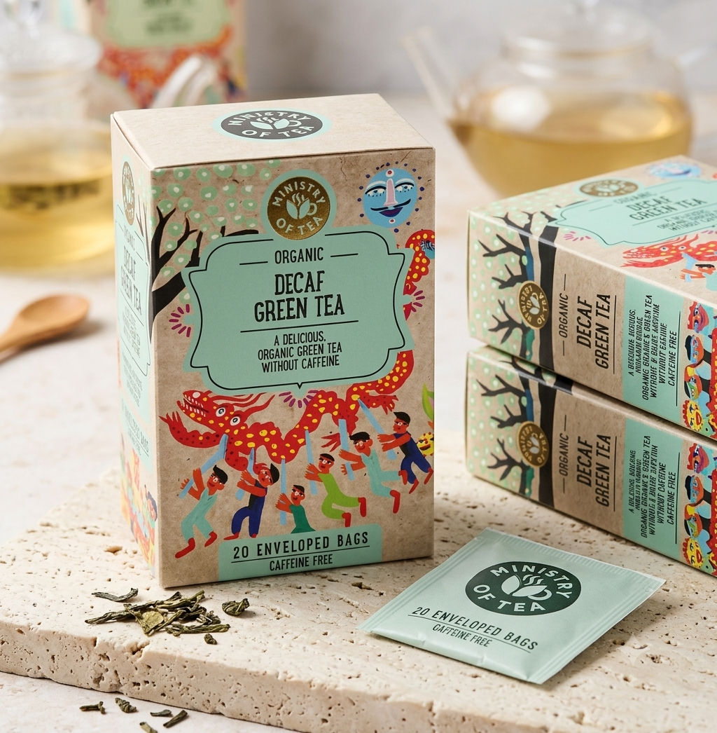 Groene thee (cafeïnevrij) - Ministry of Tea (20 zakjes)