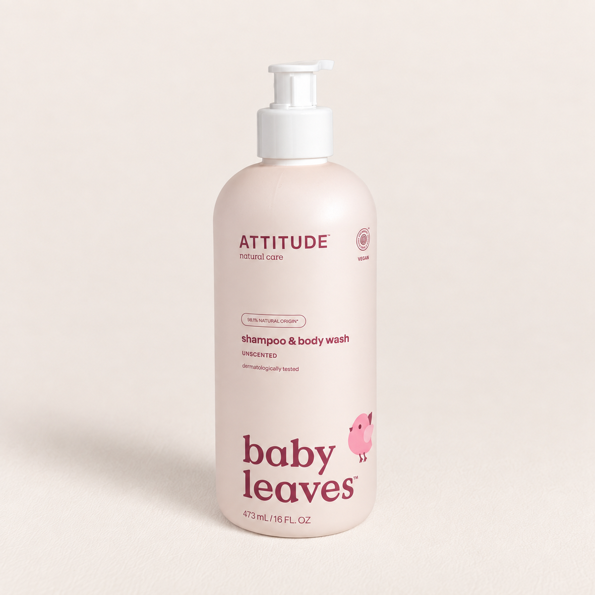 Baby shampoo en body wash  - Attitude Baby Leaves (473 ml)